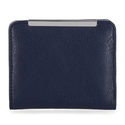 Mundi Mini Womens Rfid Blocking Bifold Wallet In Blue