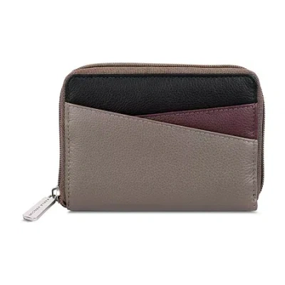 Karla Hanson Womens Rfid Blocking Zip Around Wallet In Brown