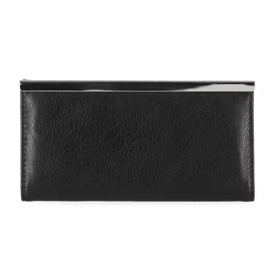 Mundi Womens Rfid Blocking Slim Fold Wallet In Black