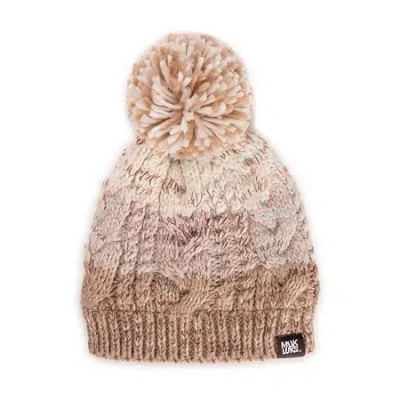 Muk Luks Womens Beanie In Brown