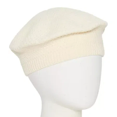 Liz Claiborne Knit Womens Beret In White