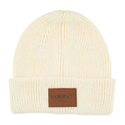 Isotoner Smartdri Knit Mens Beanie In White