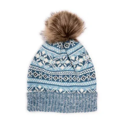 Muk Luks Womens Beanie In Blue