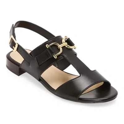 Liz Claiborne Womens Grove Heeled Sandals In Black