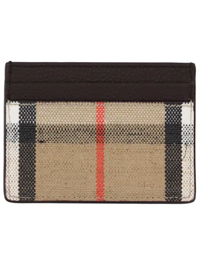 Burberry Highlands Card Holder In Brown