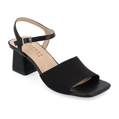 Journee Collection Womens Evylinn Heeled Sandals Wide Width In Black