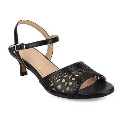 Journee Collection Womens Jessly Heeled Sandals In Black