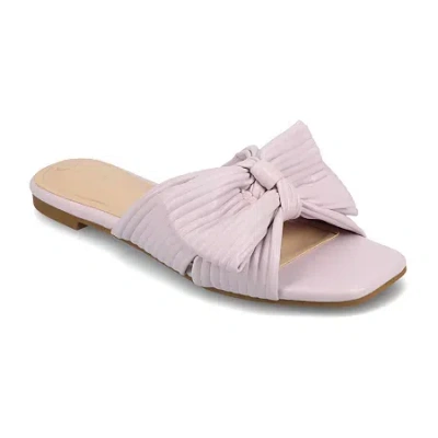 Journee Collection Womens Serlina Flat Sandals In Purple