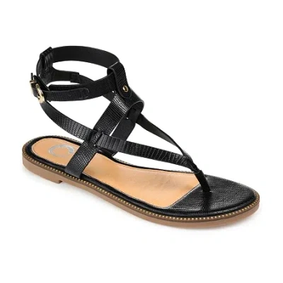 Journee Collection Womens Tangie Flat Sandals In Multi