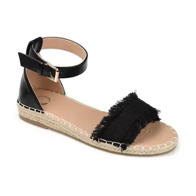 Journee Collection Womens Tristeen Wedge Sandals In Black