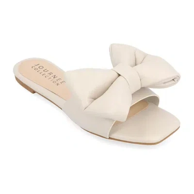 Journee Collection Womens Fayre Flat Sandals In Neutral