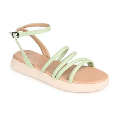 Journee Collection Womens Palomma Strap Sandals In Green