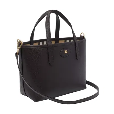 Burberry Brown And Beige Bloomsbury Mini Reversible Tote Bag In Brown