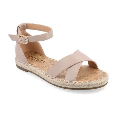 Journee Collection Womens Lyddia Heeled Sandals In Brown
