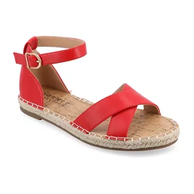 Journee Collection Womens Lyddia Heeled Sandals In Red