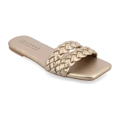 Journee Collection Womens Sawyerr Slide Sandals In Neutral