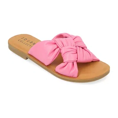 Journee Collection Womens Kianna Flat Sandals In Pink