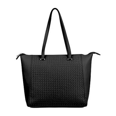 Karla Hanson Tanya Woven Tote Tote Bag In Black