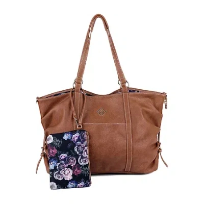 Karla Hanson Reversible 4 Looks In 1 Tote Bag In Brown