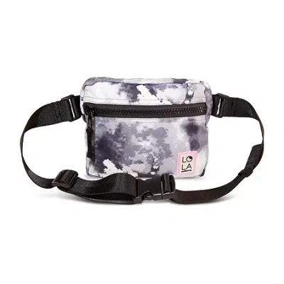 Lola Hippie Vibe Womens Adjustable Straps Fanny Pack In Black