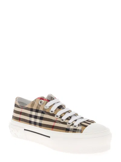 Burberry Vintage Check Beige Sneaker Women In Multi