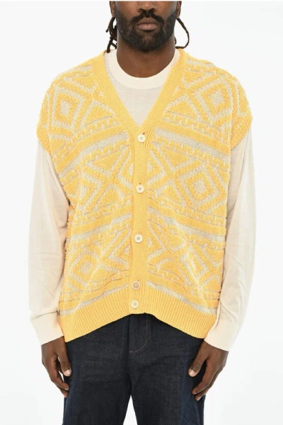 Dsquared2 V-neck Vintage Effect Cardigan