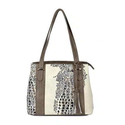 Karla Hanson Rfid Blocking Eva Animal Womens Tote In Sand