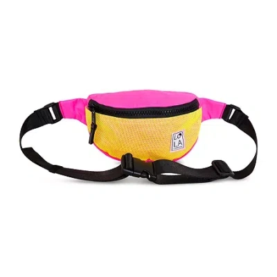 Lola Mediium Bum Neon Womens Adjustable Straps Fanny Pack In Pink