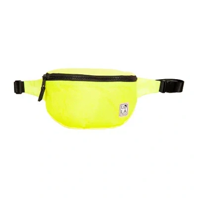 Lola Large Bum Neon Womens Adjustable Straps Fanny Pack In Yellow