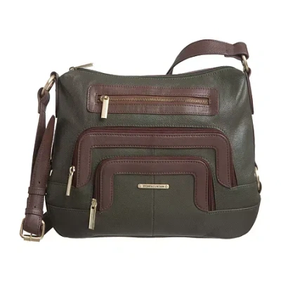 Stone Mountain Leather Montauk Boat Bottom Hobo Bag In Green