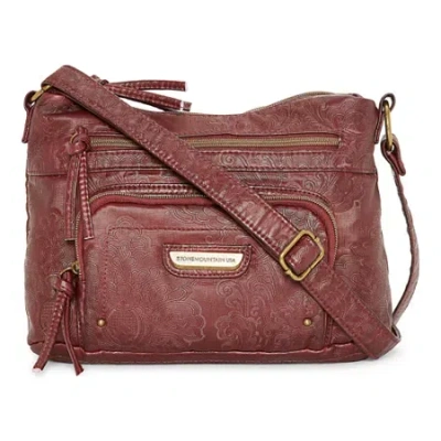 Stone Mountain Hobo Bag In Red