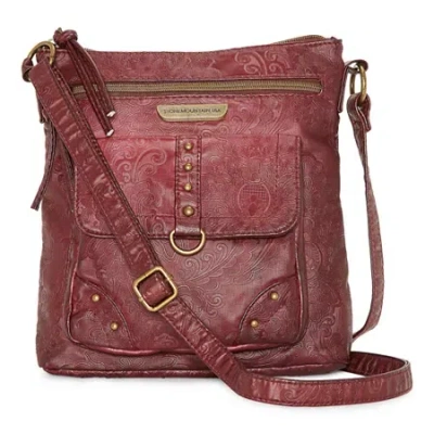 Stone Mountain Crossbody Bag In Red