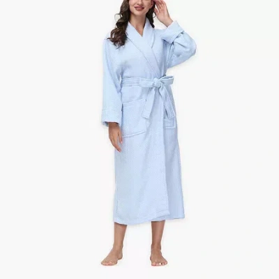 Ink+ivy Womens Long Sleeve Long Length Robe In Blue