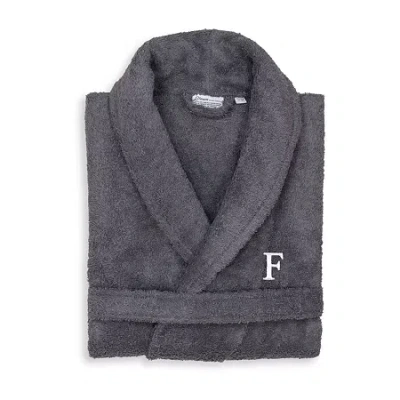 Linum Home Textiles Womens Terry Cloth Long Sleeve Long Length Robe In Gray