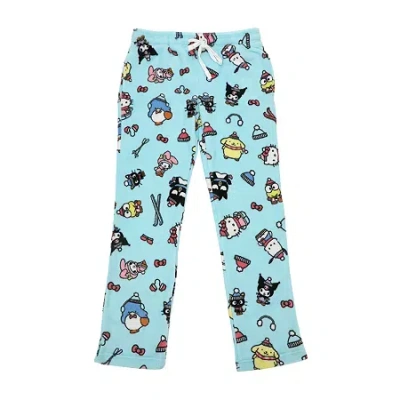 Bioworld Womens Hello Kitty Plush Pajama Pants In Blue