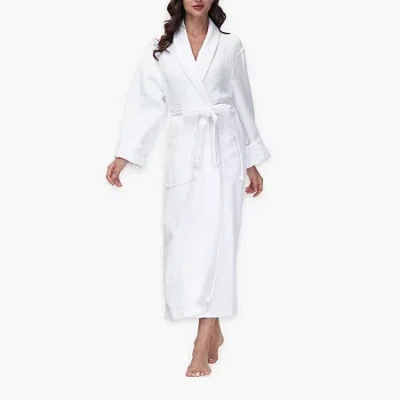 Ink+ivy Womens Long Sleeve Long Length Robe In White