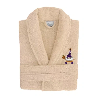 Linum Home Textiles Halloween Terry Bathrobe Unisex Adult Terry Cloth Long Sleeve Long Length Robe In Sand