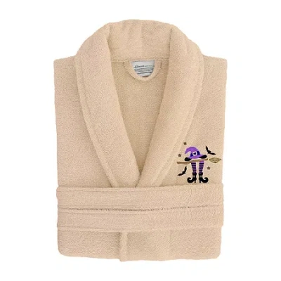 Linum Home Textiles Halloween Terry Bathrobe Unisex Adult Terry Cloth Long Sleeve Long Length Robe In Sand