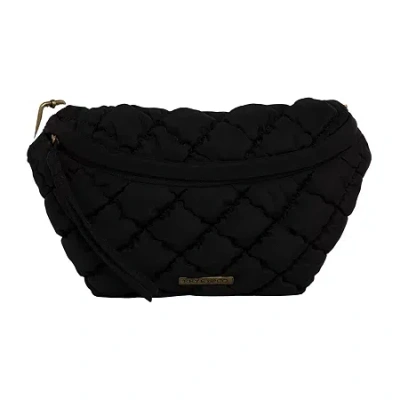 Frye And Co Quilted Nylon Womens Adjustable Straps Fanny Pack In Black