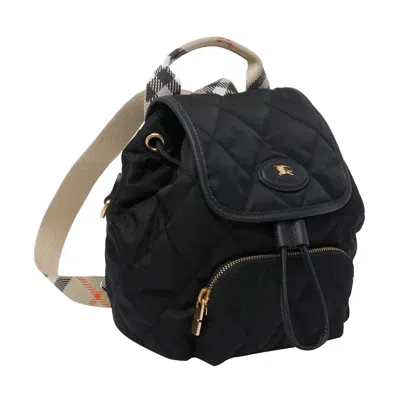 Burberry Women Mini Horsehoe Backpack In Black