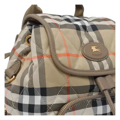 Burberry Women Mini Horsehoe Backpack In Brown