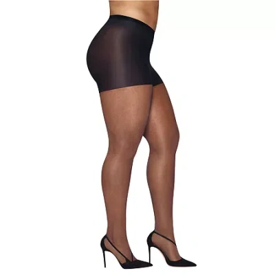 Hanes Curves Pantyhose Plus Hsp002 In Black