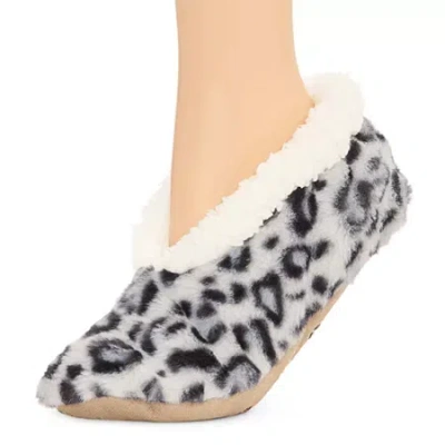 Mixit Cozy Fuzzy Womens 1 Pair Slipper Socks In Gray