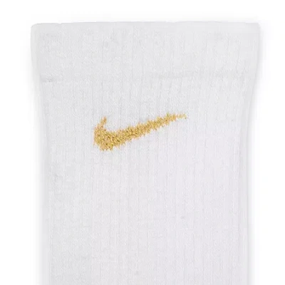 Nike Everyday Plus Cushion Unisex Adult 3 Pair Crew Socks In White
