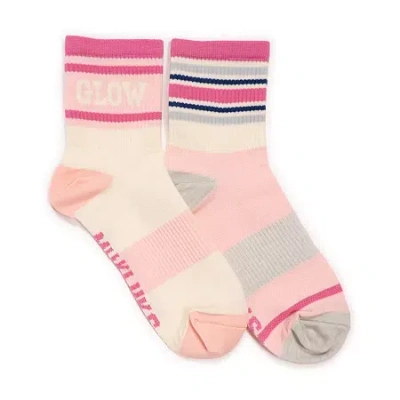 Muk Luks Compression Socks - Womens In Pink