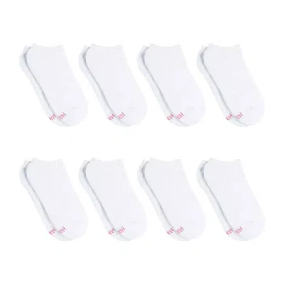 Hanes Cool Comfort Cushion Womens Multi-pack 8 Pair No Show Socks In White