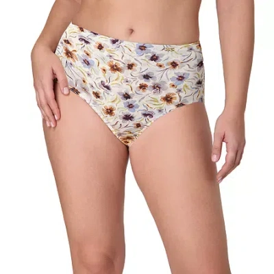 Bali Cotton Light Tummy Support Moisture Wicking Brief Panties Underwear Dflebf In Neutral