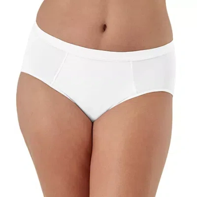 Bali One Smooth U Womens Average + Full Figure Brief Panty Dfmebf In White