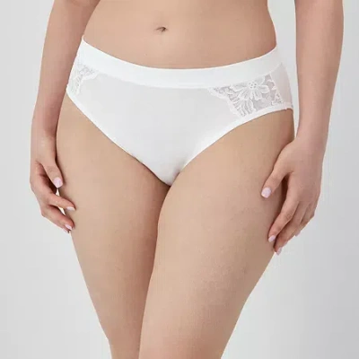 Bali Breathe Womens High Cut Panty Dfcmhh In White