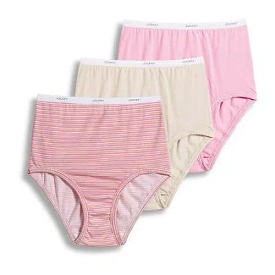 Jockey Womens Plus 3 Pair Brief Panty 9483 In Multi